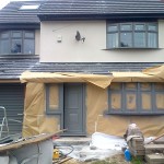 PVCu window re-spray/ re-colour on site