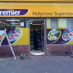 Nisa shop on site spray project before
